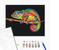 Malowanie po numerach BRUSHME, 40x50 cm, tęczowy kameleon, 1 szt., w pudełku