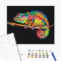 Paint by numbers BRUSHME, 40x50 cm, rainbow chameleon, 1 pc, in a box