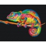 Paint by numbers BRUSHME, 40x50 cm, rainbow chameleon, 1 pc, in a box