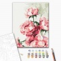 Paint by numbers BRUSHME, 40x50 cm, watercolor peonies, 1 pc, in a box