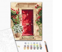 Paint by numbers BRUSHME, 40x50 cm, flower door, 1 pc, in a box
