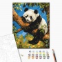 Paint by numbers BRUSHME, 40x50 cm, lazy panda, 1 pc, in a box