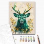 Paint by numbers BRUSHME, 40x50 cm, gold, emerald crown of the forest, 1 pc, in a box