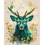 Paint by numbers BRUSHME, 40x50 cm, gold, emerald crown of the forest, 1 pc, in a box