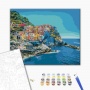Paint by numbers BRUSHME, 40x50 cm, mediterranean coast, 1 pc, in a box