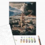 Paint by numbers BRUSHME, 40x50 cm, center of Warsaw, 1 pc, in a box