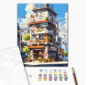 Malowanie po numerach BRUSHME, 40x50 cm, apartamenty w Tokio, 1 szt., w pudełku