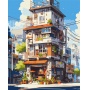 Paint by numbers BRUSHME, 40x50 cm, apartments in Tokyo, 1 pc, in a box