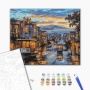 Malowanie po numerach BRUSHME, 40x50 cm, miasto w farbach deszczu, 1 szt., w pudełku, Produkty kreatywne, Artykuły szkolne