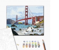 Malowanie po numerach BRUSHME, 40x50 cm, most San Francisco, 1 szt., w pudełku