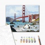 Malowanie po numerach BRUSHME, 40x50 cm, most San Francisco, 1 szt., w pudełku, Produkty kreatywne, Artykuły szkolne