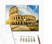 Malowanie po numerach BRUSHME, 40x50 cm, Koloseum na wschodzie słońca, 1 szt., w pudełku