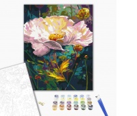 Malowanie po numerach BRUSHME, 40x50 cm, wspaniały kwiat, 1 szt., w pudełku