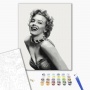 Paint by numbers BRUSHME, 40x50 cm, unforgettable Monroe, 1 pc, in a box