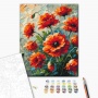 Malowanie po numerach BRUSHME, 40x50 cm, maki, 1 szt., w pudełku, Produkty kreatywne, Artykuły szkolne