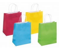 Gift bag DONAU HOME, paper, 18x23x10cm, year-round, uniform, mix colors