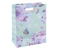 Gift bag DONAU HOME, laminated, 26x32,5x10cm, all year round, with handle, mix patterns