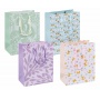 Gift bag DONAU HOME, laminated, 18x23x10cm, all year round, string, mix patterns