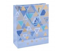 Torebka na prezenty DONAU HOME, laminowana, 25x30x10cm, całoroczna, sznurek, mix wzorów