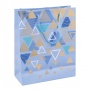 Gift bag DONAU HOME, laminated, 25x30x10cm, all year round, string, mix patterns