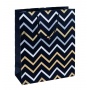 Gift bag DONAU HOME, laminated, 25x30x10cm, all year round, string, mix patterns