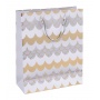 Gift bag DONAU HOME, laminated, 25x30x10cm, all year round, string, mix patterns