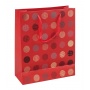Gift bag DONAU HOME, laminated, 25x30x10cm, all year round, string, mix patterns