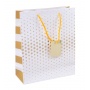 Gift bag DONAU HOME, laminated, 25x30x10cm, all year round, string, mix patterns