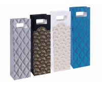 Liquor bag DONAU HOME, laminated, 12x41,5x8cm, all year round, with handle, mix patterns
