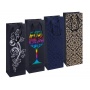 Liquor bag DONAU HOME, laminated, 12x35,5x8cm, all year round, string, mix patterns