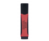 Zakreślacz OFFICE PRODUCTS z gumowym uchwytem, 2-5mm, czerwony