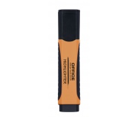 Zakreślacz OFFICE PRODUCTS z gumowym uchwytem, 2-5mm, pomarańczowy