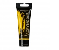 Acrylic paint KEYROAD, 75ml, tube, yellow