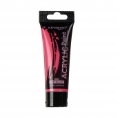 Farba akrylowa KEYROAD, metaliczna, 75ml, tubka, czerwona