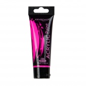 Farba akrylowa KEYROAD, neonowa, 75ml, tubka, różowa
