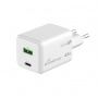 Ładowarka MEDIARANGE 45W, szybkie ładowanie, 1xUSB-C + 1xUSB-A, biały, Złącza i adaptery, Akcesoria komputerowe
