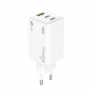 Adapter MEDIARANGE 100W, szybkie ładowanie, 2xUSB-C + 1xUSB-A, biały, Złącza i adaptery, Akcesoria komputerowe