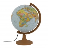 Globus polityczno-fizyczny GŁOWALA, podświetlany, plast. niska stopka, śr. 320mm, w pudełku, z aplikacją AR