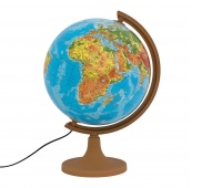 Globus fizyczny GŁOWALA, podświetlany, plast. niska stopka, śr. 320mm, w pudełku