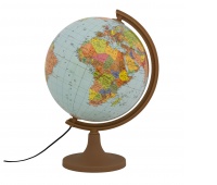 Globus polityczny GŁOWALA, podświetlany, plast. niska stopka, śr. 320mm, w pudełku