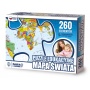 Educational puzzle GŁOWALA, map of the world, 260 elements, 60x40cm