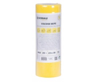 All-purpose cloths DONAU HOME, with viscose 70%, roll, max, 23x39cm, 25 leaves, yellow