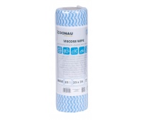 All-purpose cloths DONAU HOME, with viscose 70%, roll, wave, 23x39cm, 25 leaves, blue