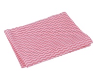 All-purpose cloths DONAU HOME, with viscose 70%, folding, wave, 30x40cm, 100 pcs, pink