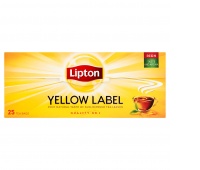 HERBATA LIPTON CZARNA, YELLOW LABEL, 25 TOREBEK