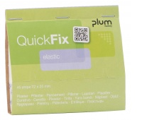 Elastic plasters PLUM QuickFix, refill, 45 pcs