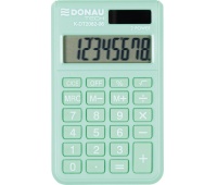 Pocket calculator DONAU TECH, 8-digit display, dimensions 97x60x10 mm, light green