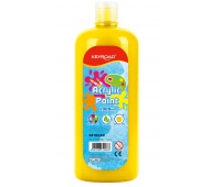 Acrylic paint KEYROAD, 1000ml, bottle, yellow