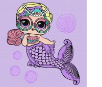 Malowanie po numerach IDEYKA, 40x40cm, L.O.L. Surprise! Mermaids Miss 1 szt., w pudełku