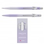 Zestaw długopis 849 + ołówek 844 Caran d’Ache Blooming Lavender, w etui, liliowo-szary, Długopisy, Artykuły do pisania i korygowania